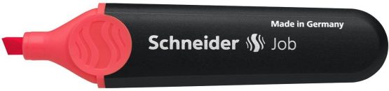 Schneider Highlighter Job 150, refillable, Non-Fading, with Clip, Red, Pack of 10 - Image 3