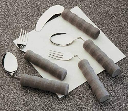 Homecraft Lightweight Foam Handled Angled Knife, for Left or Right Hand Ergonomic 90 Degree Design, Handwash Only