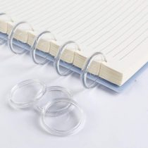 Eagle Discbound Expansion Discs, 1 Inch, Suitable for Customizable Discbound Notebooks and Planners, Plastic, Black, Pack of 11 (Transparent)