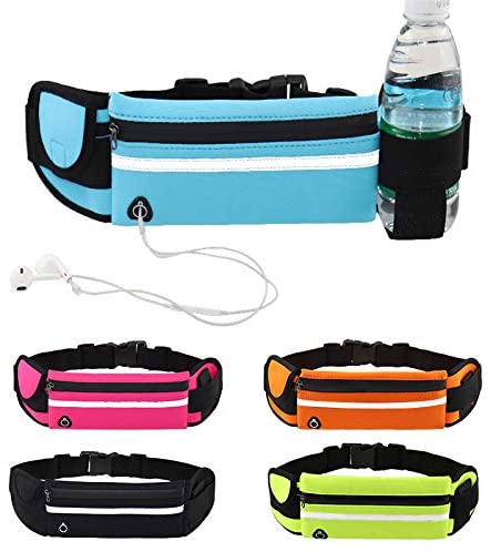 Running Belt with Phone Holder, Orange, One Size Fits All