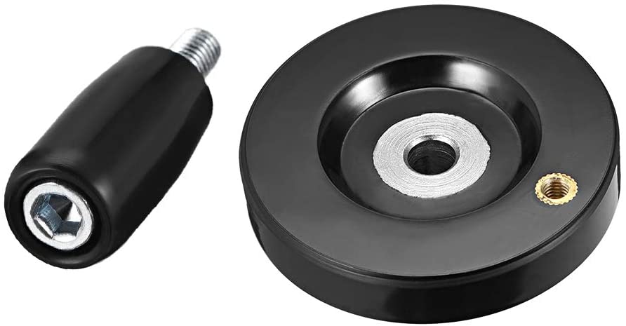 sourcing map Hand Wheel 63mm Diameter 8mm Hole Diameter for Milling Machine, 63mmx8mm - Image 2