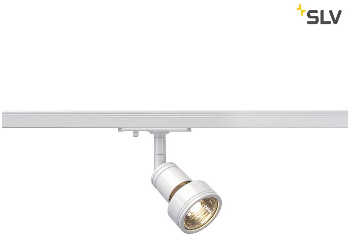 SLV Puri GU10 Spotlight Fitting for use with SLV 1-Phase Track/Spotlight, LED spot, Ceiling spot, Ceiling Light, Track System