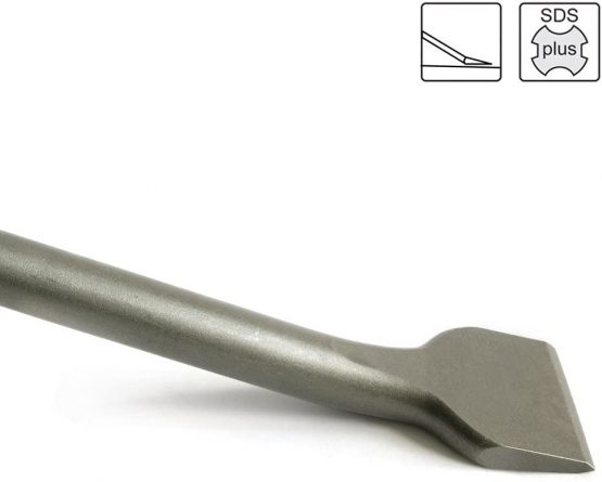 S&R Tile Chisel SDS-Plus 250 x 40 mm / Made in Germany / Curved Shape, optimised geometry. Professional Quality - Image 3