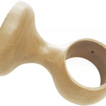 Gardinia Bracket Short Closed for Diameter 25 mm Beech 5.5 cm