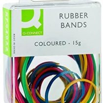 Q-Connect KF02032Q Rubber Bands 15g Assorted Coloured (Pack of 10)