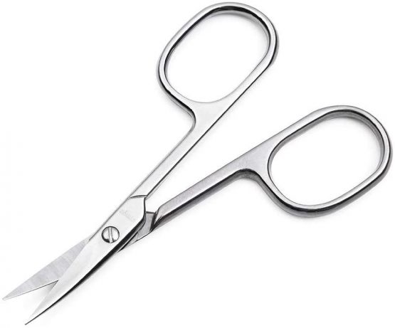 LIVINGO Premium Manicure Scissors Multi-Purpose Stainless Steel Cuticle Pedicure Beauty Grooming Kit for Nail, Toenail, Eyebrow, Eyelash, Dry Skin Curved Blade 9cm - Image 2