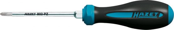 HAZET 802-PZ3 Pozidriv Profile PZ HEXAnamic Screwdriver - Multi-Colour