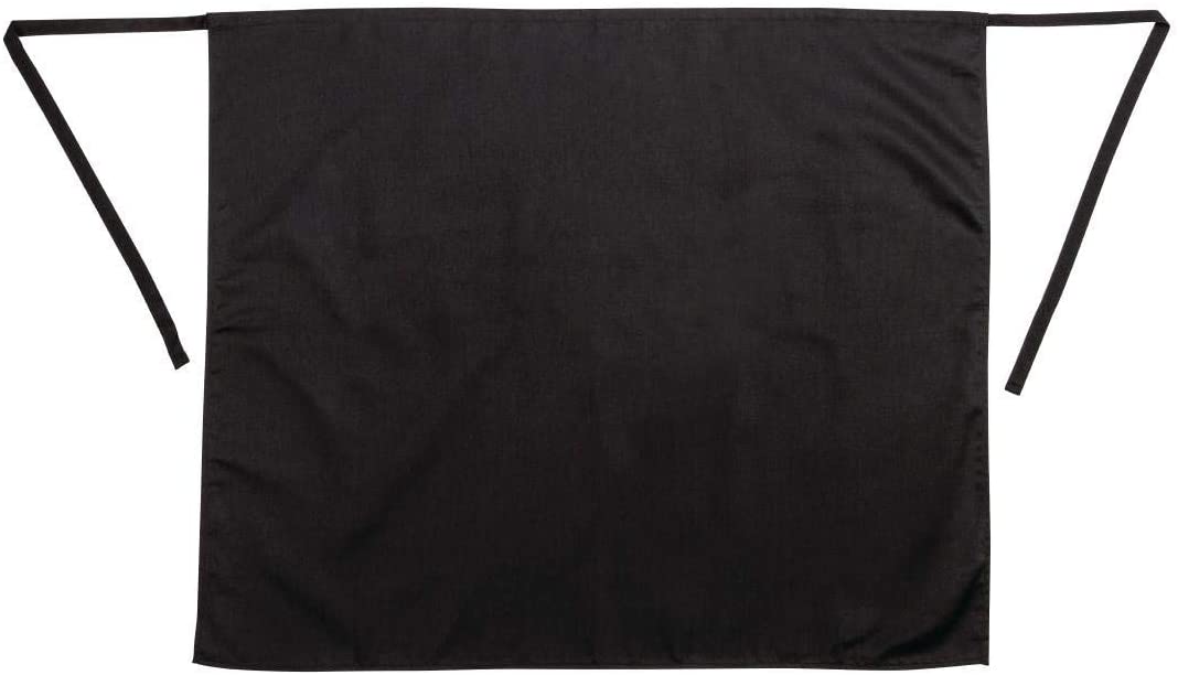 Nextday Catering A968 Regular Waist Aprons, Teflon coated, Poly-cotton, 30" long x 36" Wide, Black, 915(W)x 762(L)mm - Image 2