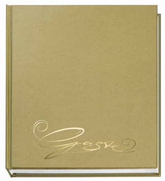 VELOFLEX 5420083 - Guest Book Classic with Lettering, 144 Pages, Silver