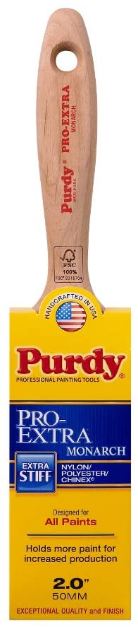 Purdy Monarch Pro Extra Paint Brush 2 Inch, Black, 2-Inch