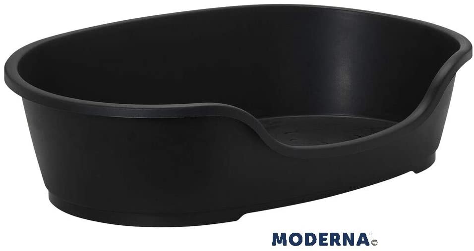 Do Not Disturb Plastic Dog Bed, Anthracite, 95 cm, Black BigaMart