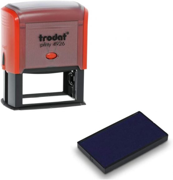 Trodat 83457 Replacement Ink Pad - Blue (Pack of 2), 4926 - Image 2