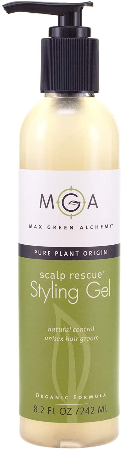 Scalp Rescue Styling Gel, Organic Unisex Formula Controls Frizz and Fly Away Hair