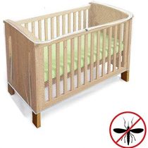 Cot Bed Insect Net, Crib Mosquito Net with Zipper Feature for Quick Easy Access to Your Baby, Universal Size for Most Cot