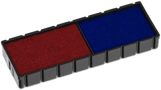 COLOP E/12/2 Blue/Red Replacement Pad - Single