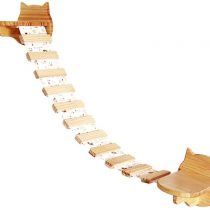 HC Wall Mounted Wooden Cat Tree with Climbing Step Shelves, Cat Perch Activity Centres Pet Play Furniture (Wooden)