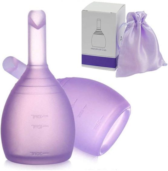 Menstrual Cup with Valve Discharge Moon Cups Feminine Hygiene