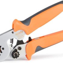 IWISS Bootlace Ferrule Crimping Tools, Used for 0.25-10.0mm² End-Sleeves Cable Ferrules,Self Adjustable Ratcheting Wire Crimper-Square Crimp Type