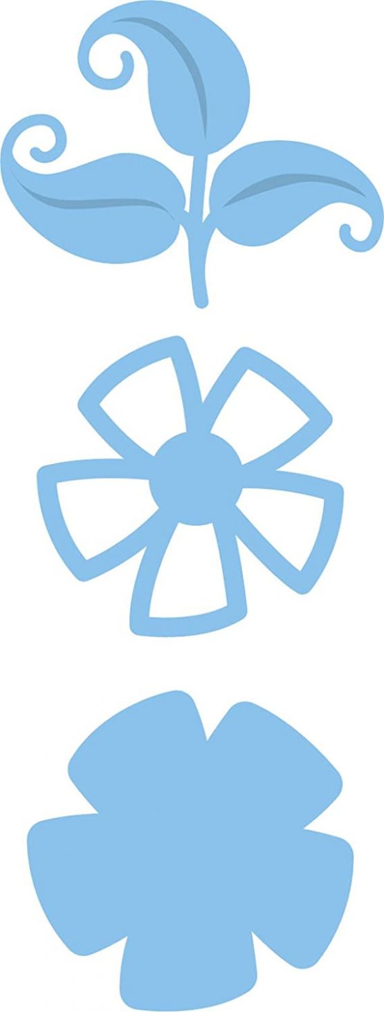 Marianne Design Creatable Open Flower Hip Cutting Die, Metal, Blue, 20 x 9 x 0.5 cm