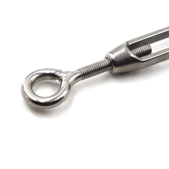 M8 Turnbuckle 304 Stainless Steel Turnbuckle Hook And Eye Turnbuckle Wire Rope Tension Pack Of 2 - Image 2