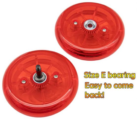 MAGICYOYO Professional Yoyo Beginners D1 GHZ, Responsive Yoyo for Kids Looping Yoyo, with 5 Yoyo Replacement Strings, Glove, Yo-yo Bag (Red) - Image 4