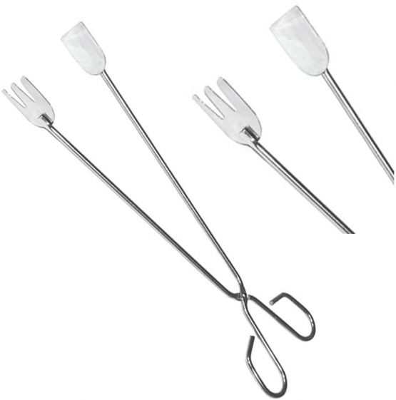 EUROXANTY® Barbecue Tongs | Stainless Steel | Kitchen Tongs | Long Shovel Claw | Heat Resistant | Easy to Handle and Wash | (Pack 30cm+40cm+55cm) - Image 2