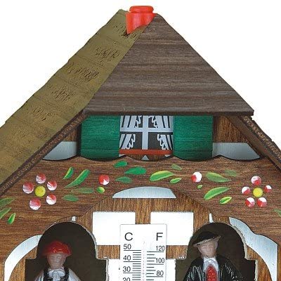 German Black Forest weather house TU 817, Brown, Green, Normal - Image 2