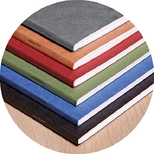 Clairefontaine 733104C Collection Age Bag A Blue Stapled Notebook, A5 14.8x21 cm, 96 Plain White Pages, 90 gsm Paper - Image 4