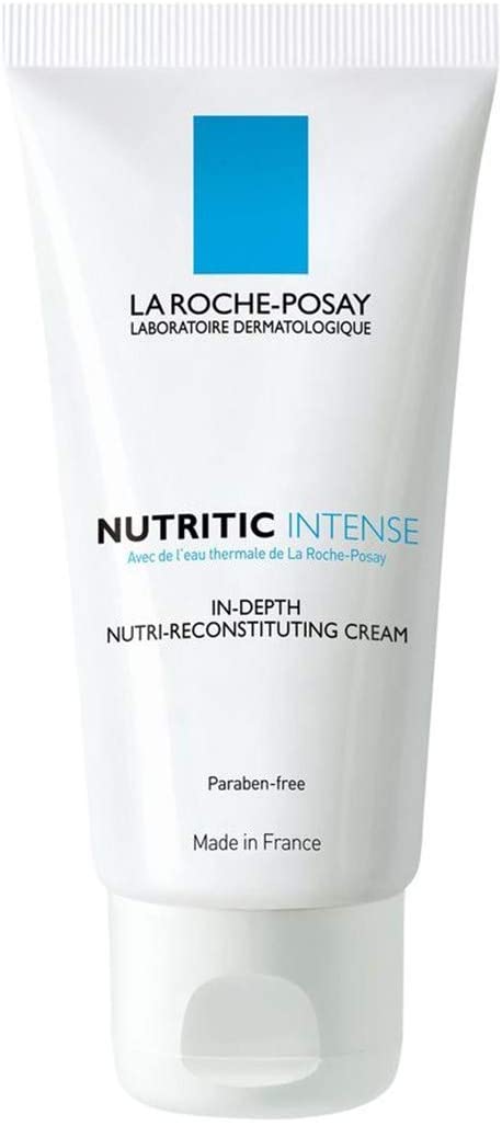 La Roche-Posay Nutritic Intense Cream Tube for very dry skin prone to tightness 50ml, sparkling white, 5 g (Pack of 1)