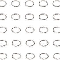 NBEADS 1000 Pcs Metal Split Rings Keyrings Keychain Ring, Platinum, 15x2mm;Inner Diameter: 12mm