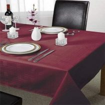 Emma Barclay Table Cloth Chequers 17 x 17 inches Wine, 100% Polyester, 17x17 (43x43cm)