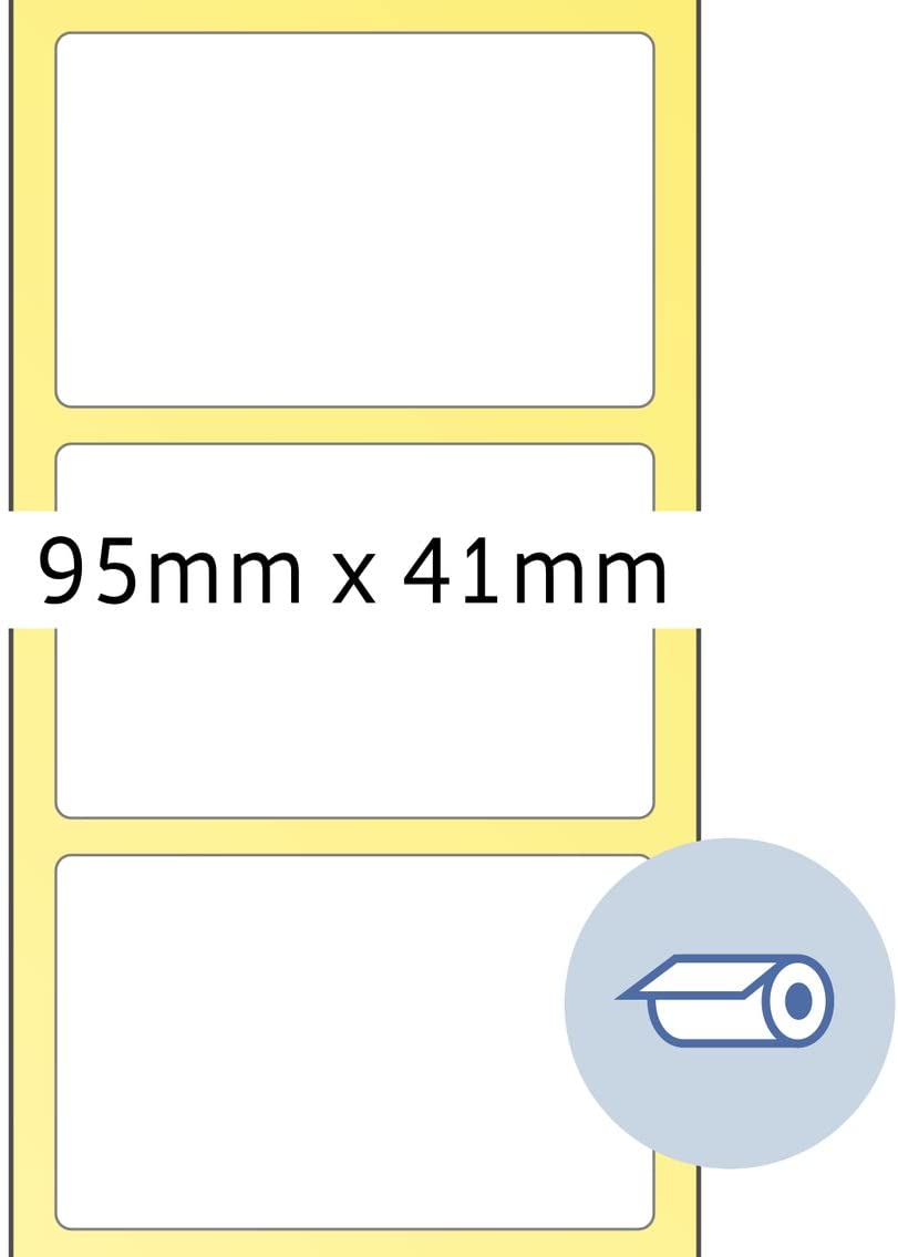 Herma 95 x 41 mm "Thermotransfer" Paper Semigloss Roll Labels - White (Pack of 2000)