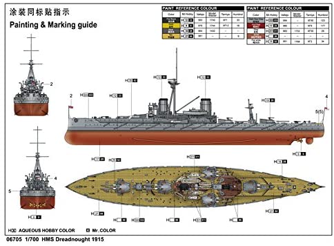 Trumpeter 1:700 - HMS Dreadnought (1915), Various, Mittel - Image 4