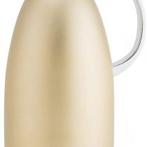 Iadong Vacuum Jug, 304 Stainless Steel Double-Wall Vacuum Insulated Coffee Pot Coffee Plunger, Juice/Milk/Tea/Water Insulation Pot with Lid Handle, Khaki, 1.8L