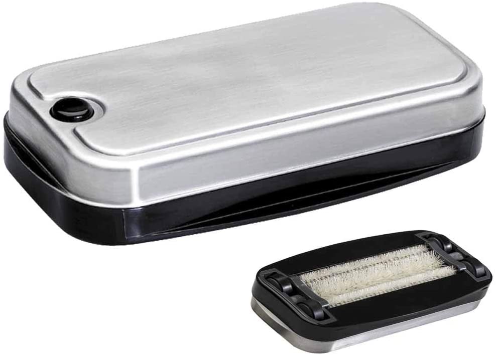 Lacor-64407-ST.Steel Crumbs Cleaner, Black/Silver