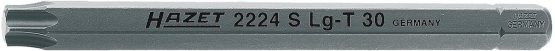 HAZET 2224SLG-T30 Screwdriver bit 5/16" T30 Torx Long, Multi-Colour