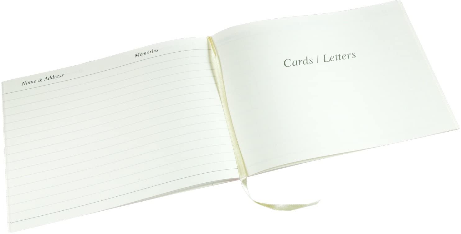 Esposti In Memory, Condolence Book, 96 Pages with Silver Gilt Edge & Storage Box - Image 4