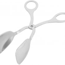 sourcingmap® Stainless Steel Family Kitchen Restaurant Salad Server Mixing Tong Silver Tone