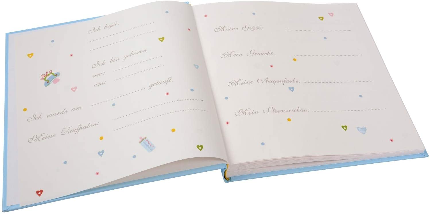 Goldbuch Baby Photo Album Small Princess Rose, 30 x 31 cm, 60 Pages with pergamine, with Relief-Type Lacquer and Accessories - Image 3
