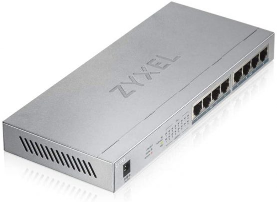 ZyXEL 8 Port Gigabit Unmanaged 8 x PoE+ with 60 Watt Budget, UK Plug [GS1008HP] - Image 2