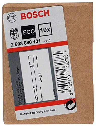 Bosch 10x PRO SDS plus-4C Flat Chisel Set (for Concrete Brick, diameter mm, Professional Accessory Rotary Hammer Drill - Image 2
