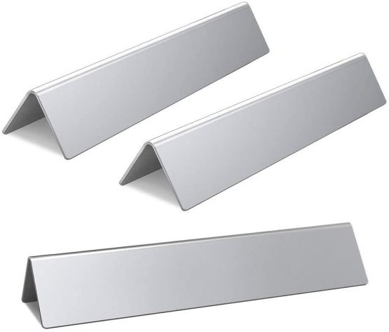 LOKHING 7635 Flavorizer Bars Replacement for Weber Spirit E210 Grill Parts, for Spirit 200/210 Parts, Spirit E210 S210 Flavorizer, with Front-Control, Set of 3 Stainless Steel Flavor Bars