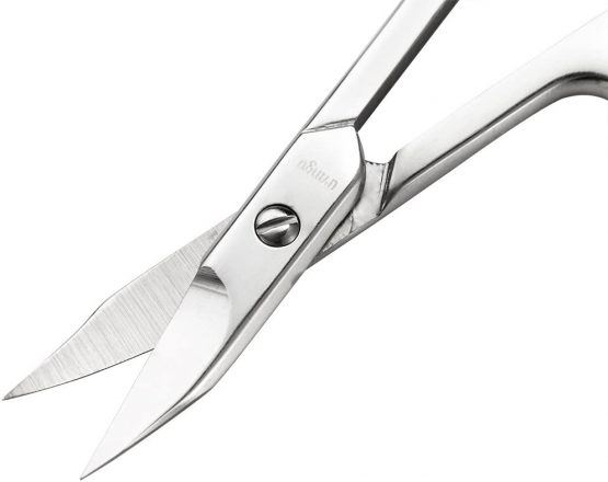 LIVINGO Premium Manicure Nail Scissors Multi-purpose Stainless Steel Cuticle Pedicure Beauty Grooming Kit for Eyebrow, Eyelash, Toenail, Dry Skin Curved Blade 9cm - Image 4