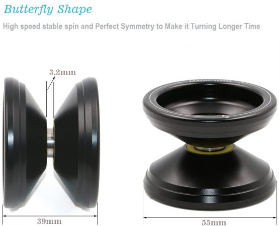 MAGICYOYO Yoyo for Kids Easy Yoyos Responsive Yo-yos Beginner Magic Yoyo V6 LOCUS Space Metal Yo-yo Pro Yo Yo Set Toy Black - Image 4