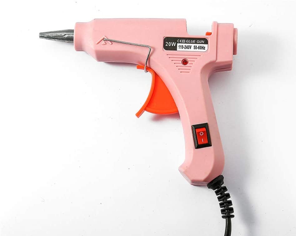 Hot Glue Gun, Heats Up Quickly 20W Mini Heating Hot Include 60 Pieces Glitter Hot Glue Colored Gun Sticks - Image 2