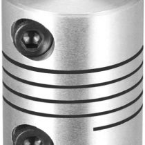 sourcingmap Motor Shaft 6mm to 6.35mm Joint Helical Beam Coupler Coupling 20mm Dia 25mm Length Silver
