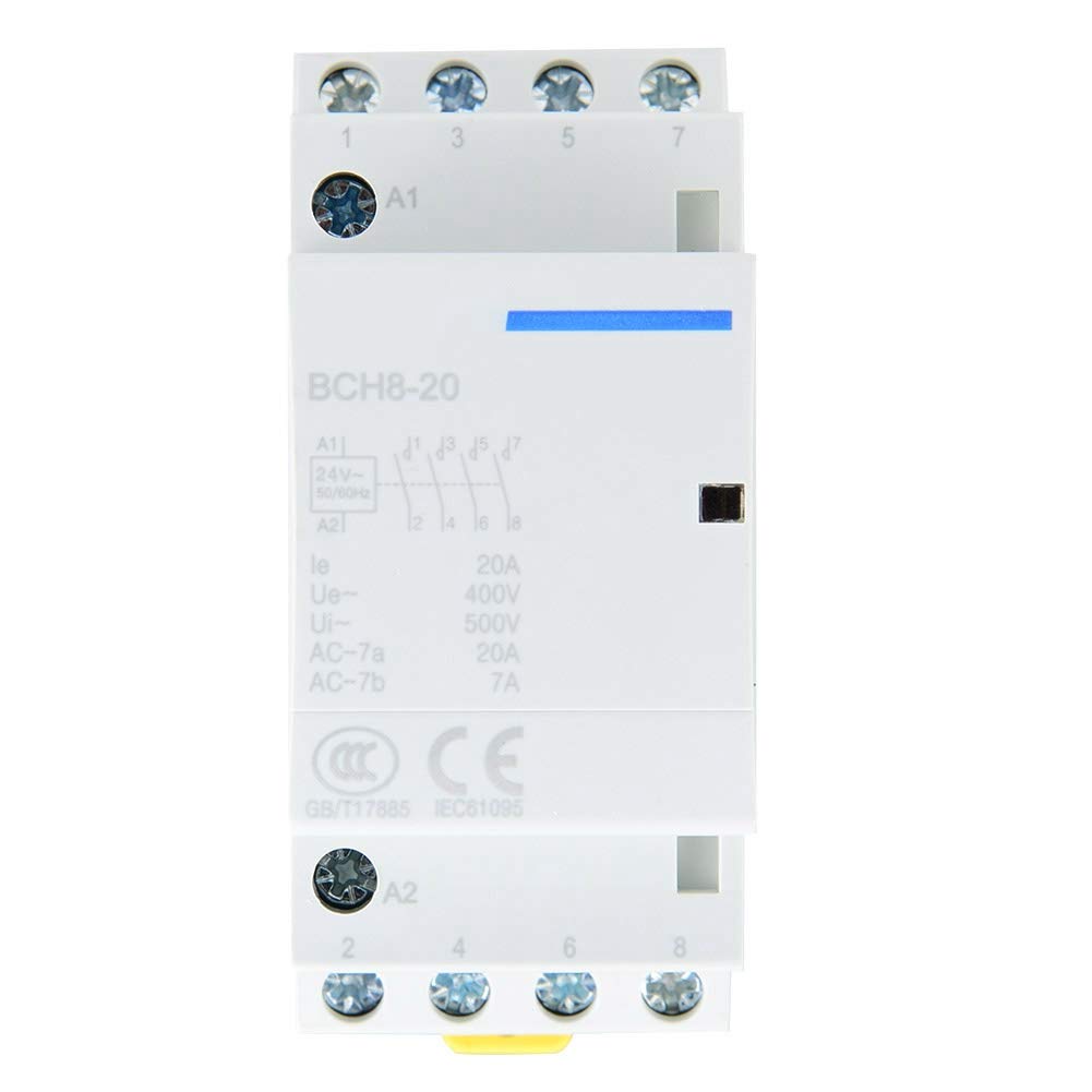 20A 4 Pole DIN Rail Mount AC Contactor Household AC Contactor 4NO 50/60HZ 220V/230V(220V/230V) contattore 4 poli bobina 220v - Image 3