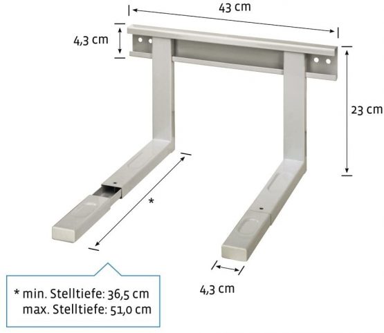 Xavax 110930 Microwave Bracket, White - Image 2