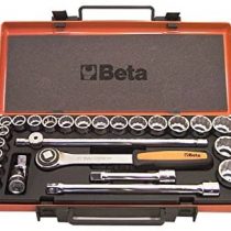 Beta 9200949 Model 920 B/C20 Bi-hex Sockets and 5 Accessories, 10-32mm, 1/2 Drive, 20 Pieces