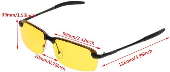 Driving Glasses, HD Night Vision Eye Glasses Polarized Glasses for Cycling Driving - Image 3
